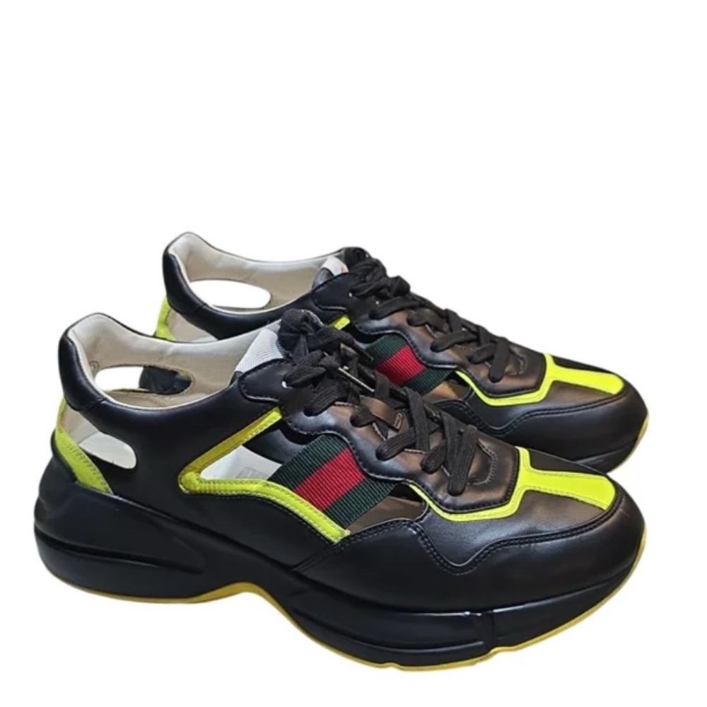 Gucci Black and Yellow Chunky Sneakers